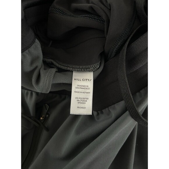 HILL CITY Mens Medium Tall  Athletic Jogger Pants Gray Black Stretch Athleisure - Picture 12 of 14